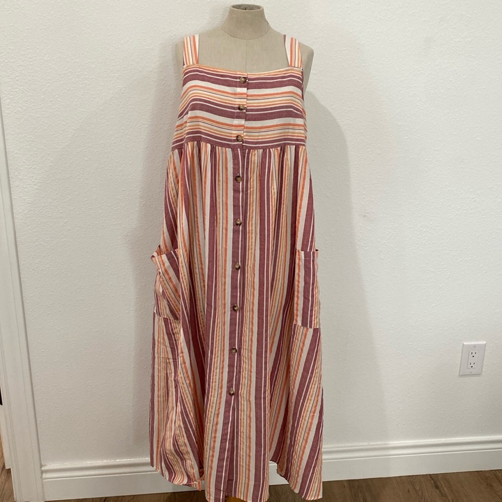 SHEIN Sun dress lightweight button down with pockets